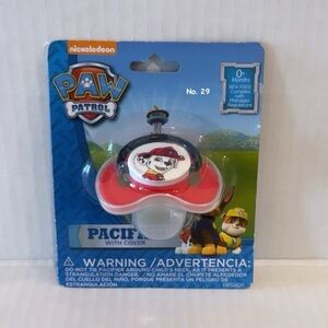 Nickelodeon Paw Patrol Marshall Blue and Red Pacifier with cover - BPA FREE